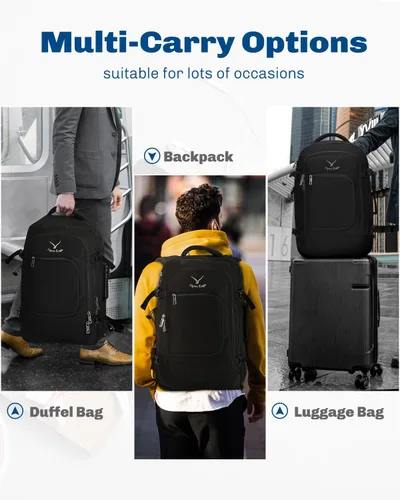 Vista 8 de Hynes Eagle Travel Backpack 40L Flight Approved Carry on Backpack Men Large Cabin Weekender Laptop Backpack Women 15.6 inches