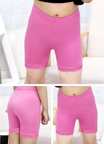 Vista 2 de BOOPH Ropa interior corta de encaje para niñas, ropa interior para jugar o ropa