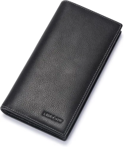 Vista 11 de HISCOW Cartera larga plegable con 15 ranuras para tarjetas de crédito - Piel de becerro italiana