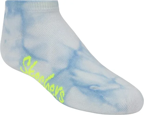 Vista 3 de Skechers Pack de 6 calcetines de corte bajo para niñas + 3 lazos para el cabello