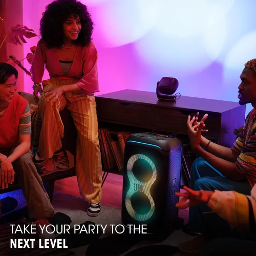 Vista 4 de JBL Partylight Beam - Luz de fiesta con proyección Bluetooth, lleva tu fiesta al siguiente nivel con un espectáculo de luces coreografiado que llena