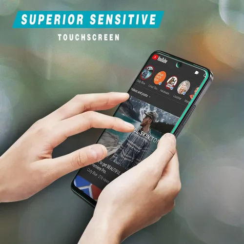 Vista 5 de Protector de pantalla de vidrio templado diseñado para Xiaomi Redmi Note 11, Redmi Note 11S 4G, Xiaomi Poco M4 Pro 4G, antiarañazos, sin burbujas