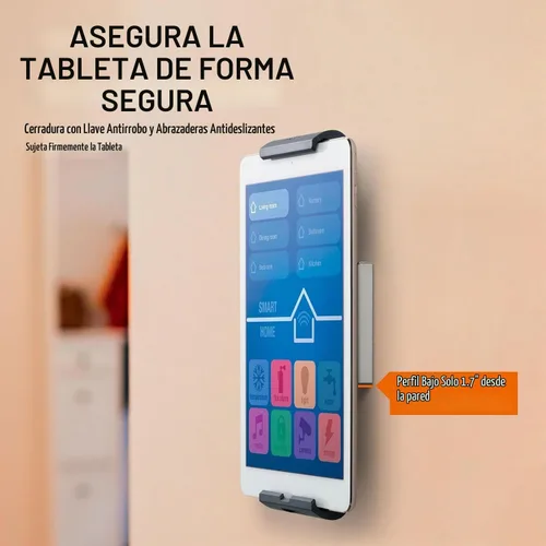 Vista 9 de Durable Soporte para tablet montado en la pared, soporte universal, se