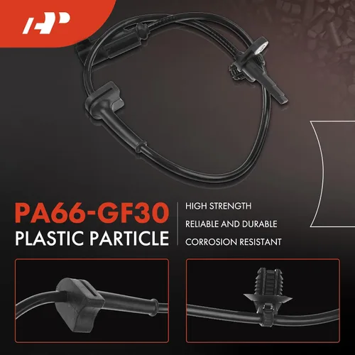 Vista 4 de A-Premium Sensor de velocidad de rueda ABS compatible con modelos Ford, Mustang 2015-2016/2018-2020, lados traseros del conductor y del pasajero