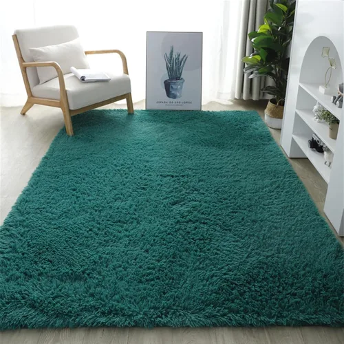 Vista 12 de Lifup Alfombra rectangular esponjosa para sala de estar o dormitorio, color Naranja