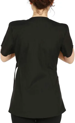 Vista 2 de Pamela - Bata profesional de salón, chaqueta de estilista, uniforme de cosmetología
