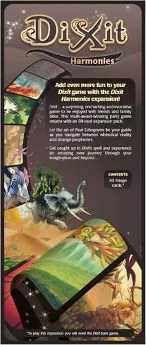 Vista 3 de Dixit Harmonies Juego de mesa EXPANSIÓN Juego de narración de historias para niños y adultos Divertido juego de mesa familiar Juego creativo
