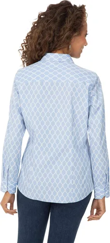 Vista 2 de Foxcroft Dianna sin hierro esencial Geo Print para mujer