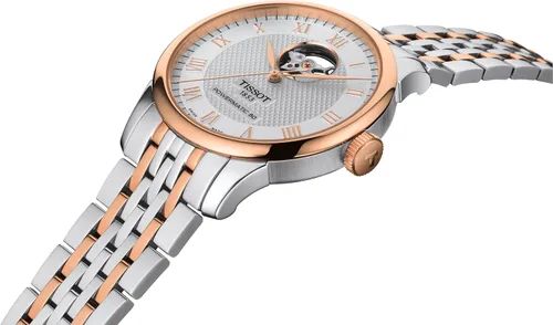 Vista 4 de Tissot Le Locle Powermatic 80 Open Heart, Gris, Moderno
