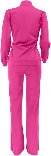 Vista 7 de DUOWEI Conjunto de ropa de esquí para mujer, ropa deportiva de moda, pantalones de dos piezas, conjunto de bolsillo, trajes de chándal para mujer