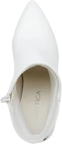 Vista 3 de Nautica Botas de invierno con tacón de bloque para mujer punta puntiaguda cremallera lateral media Yeva