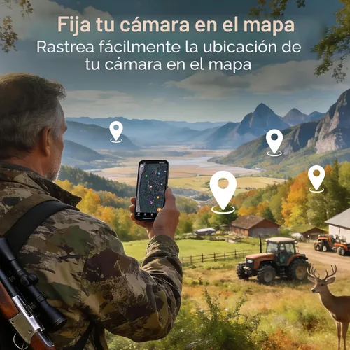 Vista 7 de GardePro Cámara E6 WiFi Trail (no celular), WiFi estable con antena externa, visualización de aplicaciones en el sitio, 64MP 1296P HD, visión