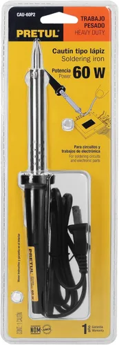 Vista 4 de Soldador tipo lápiz 60 vatios sin accesorios, Pretul