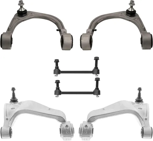 Vista 176 de Detroit Axle - Kit de extremo delantero para Chrysler 300 Dodge Charger 2011-2023 Challenger, 2 Lower Rearward Control Arms 2 Outer Tie Rods 2