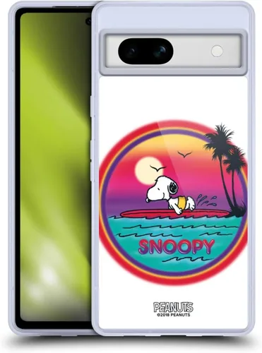 Vista 246 de Head Case Designs Officially Licensed Peanuts Beach Surf Snoopy Boardwalk Airbrush Gel Case [Military Grade Protection] Compatible with Google Pixel