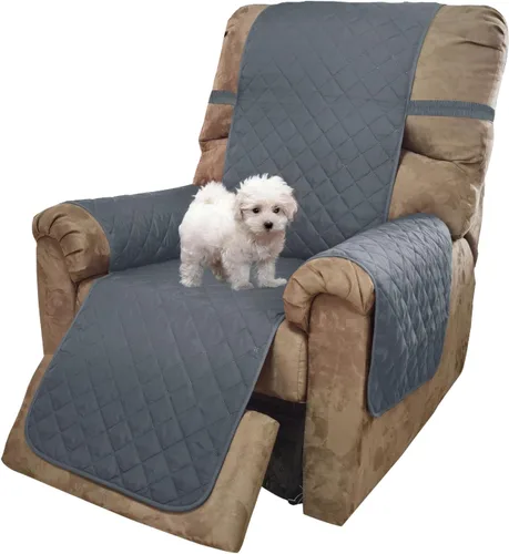 Vista 125 de U-NICE HOME Funda para sillón reclinable, reversible, con correas elásticas, resistente al agua, protege de perros y mascotas, sillón pequeño