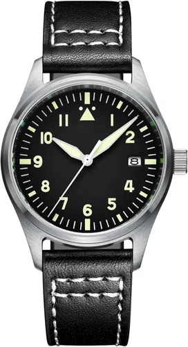 Vista 16 de ADDIESDIVE Relojes automáticos para hombre, acero inoxidable, NH35A, movimiento buceador, 200 M, esfera luminiscente, reloj de vestir analógico
