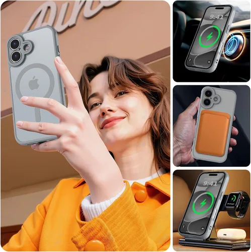 Vista 459 de MOCCA - Funda magnética resistente para iPhone XR de 6.1 pulgadas, compatible con MagSafe, funda con protección contra caídas de grado militar