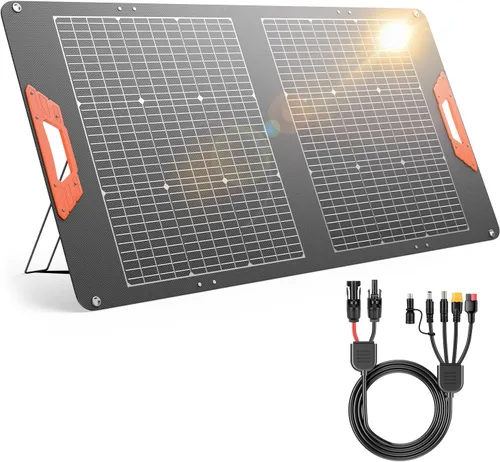 Vista 15 de SOLUPUP Paneles Solares, Cargador Solar Pequeño de 10W con USB-A de 5V y USB-C de Carga Rápida IPX5 Impermeable Plegable Panel Solar Portátil