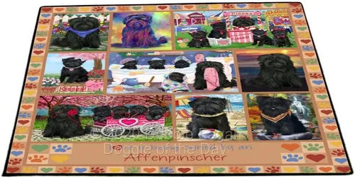 Vista 9 de Doggie of the Day Affenpinscher Dogs Floor Mat - 4th of July Independence Day - Best Dog Doormat - Protector Decor - Unique Portrait Art - Premium