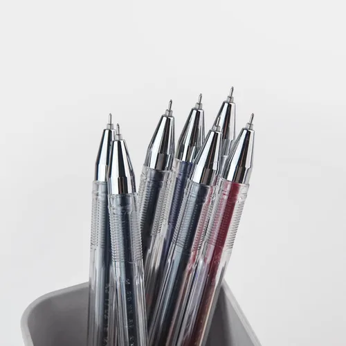 Vista 6 de Dong-A Bolígrafo de tinta de punta ultrafina de 0.012 in, 10 colores surtidos, bolígrafos de gel de línea fina y tacto suave, bolígrafos de tinta
