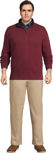 Vista 4 de Lands' End Bedford - Suéter acanalado con 14 de cremallera para hombre.