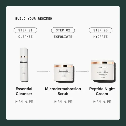 Vista 6 de DRMTLGY Exfoliante facial y mascarilla facial de microdermoabrasión. Exfoliante facial no abrasivo que mejora las cicatrices del acné, puntos