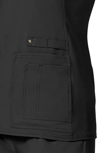 Vista 7 de Cherokee Top médico médico Iflex con cuello en V Panel Top CK605 Negro