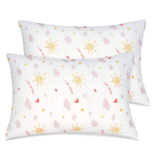 Vista 16 de Zenssia Fundas de Almohada de Algodón Orgánico para Niños Pequeños, Paquete de 2, Fundas de Almohada de Viaje de 13x18 Pulgadas con Cierre de Sobre
