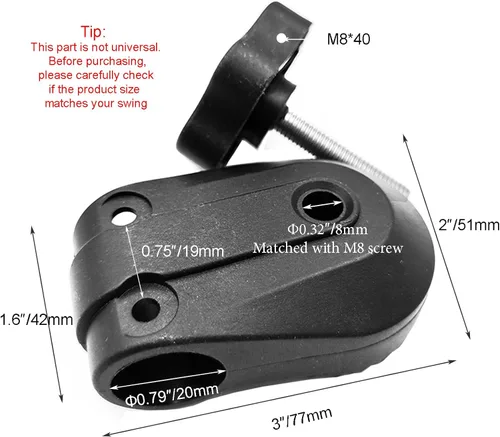 Vista 3 de Accesorios de plástico para columpio de jardín para RUS4180-2002 Swing, engranaje de 2 "con 30 dientes (1PCS/CTN)
