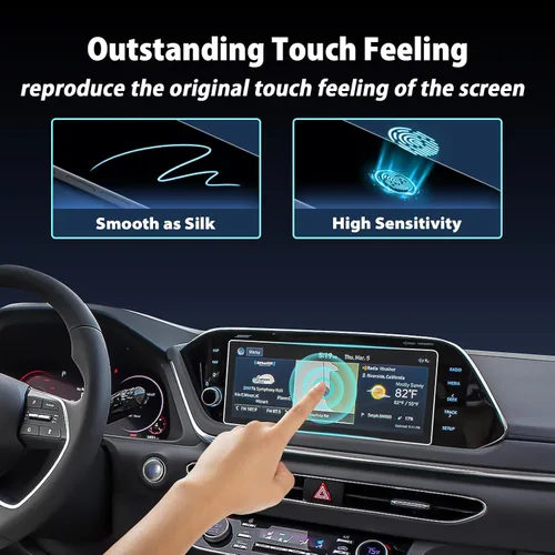 Vista 7 de Protector de pantalla para Hyundai Sonata 2020-2023 de 10.25 pulgadas 2023 Sonata Accesorios Sonata DN8 SE/SEL/Limited/N Line/SEL Plus Película