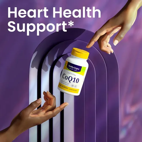 Vista 4 de Healthy Origins CoQ10 (Kaneka Q10) 100 mg cápsulas blandas - Suplemento energético y de salud cardíaca - Sin gluten - Sin OMG - 30 cápsulas blandas