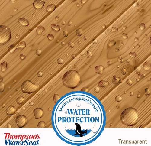 Vista 6 de Thompson's WaterSeal - Tinte y sellador de madera transparente impermeabilizante, cedro natural, 1 galón