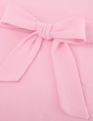 Vista 6 de ALISISTER Vestido formal de malla transparente de manga larga para niñas de 7 a 14 años