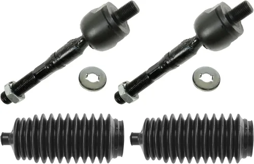 Vista 100 de TRQ Kit de dirección delantera con barra de acoplamiento de fuelle de piñón y cremallera compatible con Toyota Echo 2000-2005