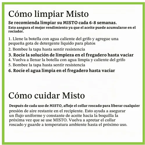 Vista 3 de Misto Pulverizador de aceite, vidrio esmerilado, 7.75 pulgadas