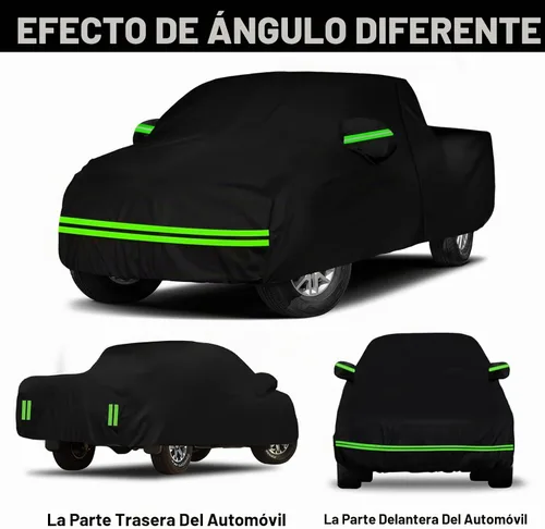 Vista 4 de Funda impermeable de repuesto para camioneta Nissan Frontier Crew Cab cama de 5 pies, 6 capas para todo tipo de clima, cubierta de camión con puerta