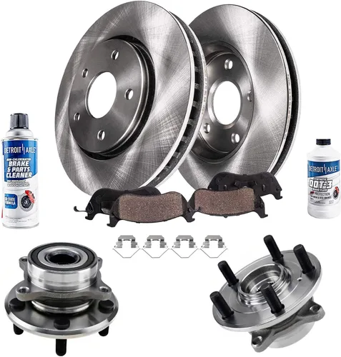 Vista 43 de Detroit Axle - 4 rotores de freno para Ford 1994-2004 Mustang, rotores de freno de disco delanteros y traseros 1995 1996 1997 1998 1999 2000 2001