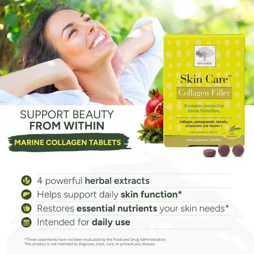 Vista 2 de New Nordic Skin Care relleno de colágeno, 60 unidades, 60