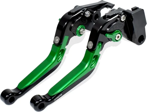 Vista 16 de Palanca de freno plegable retráctil Palanca de embrague para Yamaha Fazer FZ-1 FZ-8 FZ-6 FZ-6R FZS600, aleación de aluminio CNC fabricada (negro)