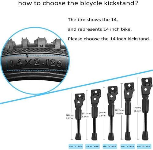 Vista 2 de Soporte de bicicleta para 12, 14, 16, 18, 20, soporte de bicicleta para niños (para bicicleta de 18 pulgadas)