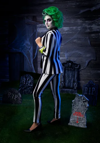 Vista 2 de Blazer de traje Beetlejuice para mujer Multicolor