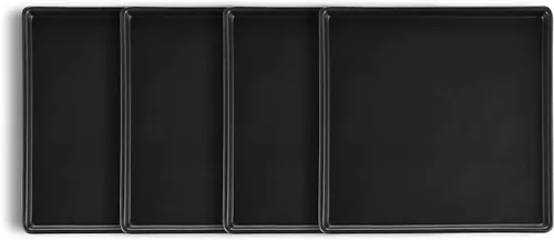 Vista 7 de Stone Lain Grace - Juego de cuencos de cerámica, incluye 4 cuencos, color negro