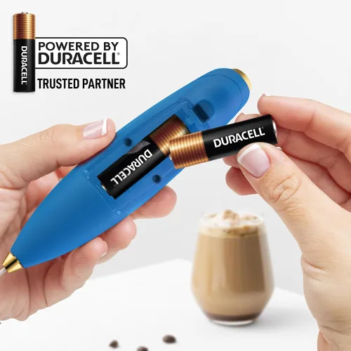 Vista 197 de Zulay Milk Boss Espumador de leche potente manual, hace espuma para latte, batidor para mezclar bebidas, café, miniespumador para capuchino, frappé