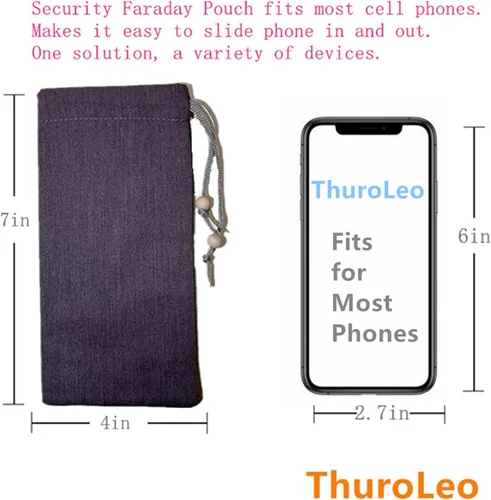 Vista 4 de Faraday - Funda de protección EMF para teléfono, compatible con iPhone 14, compatible con iPhone 14, funda de seguridad antiradiación, llave RFID