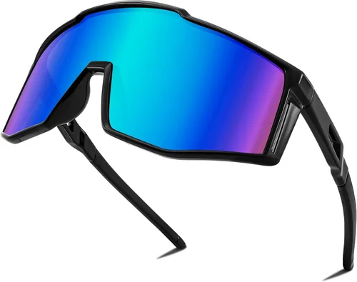 Vista 11 de FEISEDY Gafas de sol deportivas para jóvenes, adolescentes y adultos, gafas de sol para ciclismo, béisbol y tenis, gafas de sol para hombres