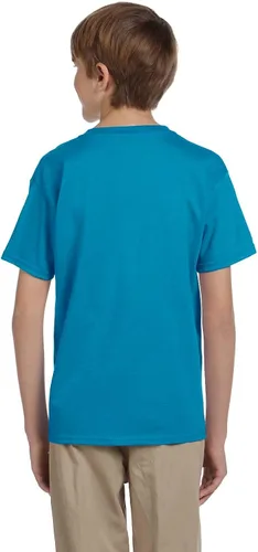 Vista 3 de Hanes - Camiseta de algodón y poliéster para jóvenes ComfortBlend 5050