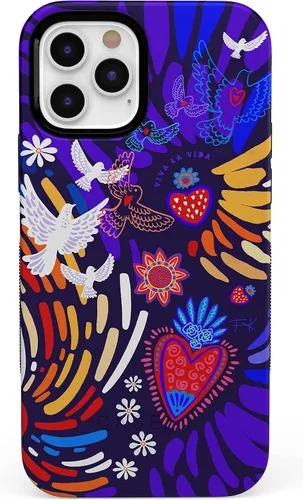 Vista 17 de Casely Funda para iPhone 12 Pro Max Always Vibing Retro Diseño protector audaz Diseño compatible con MagSafe