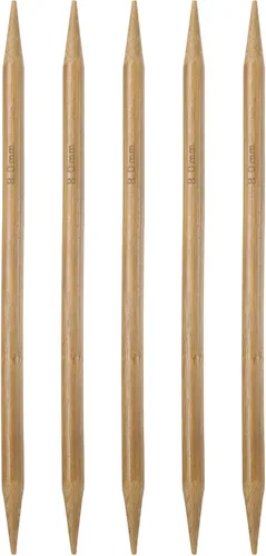 Vista 19 de Harfington - 5 piezas de agujas de tejer de bambú de doble punta, tamaño US 1 (2.25 mm), carbonizadas, 7.9 pulgadas (20 cm) rectas para tejer a
