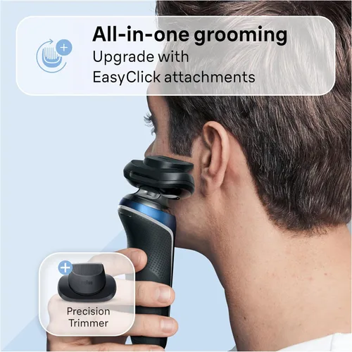 Vista 5 de Braun Maquinilla de afeitar eléctrica para hombre, serie 6 6120s, afeitado en húmedo y seco, modos de afeitado turbo y suave, con recortador